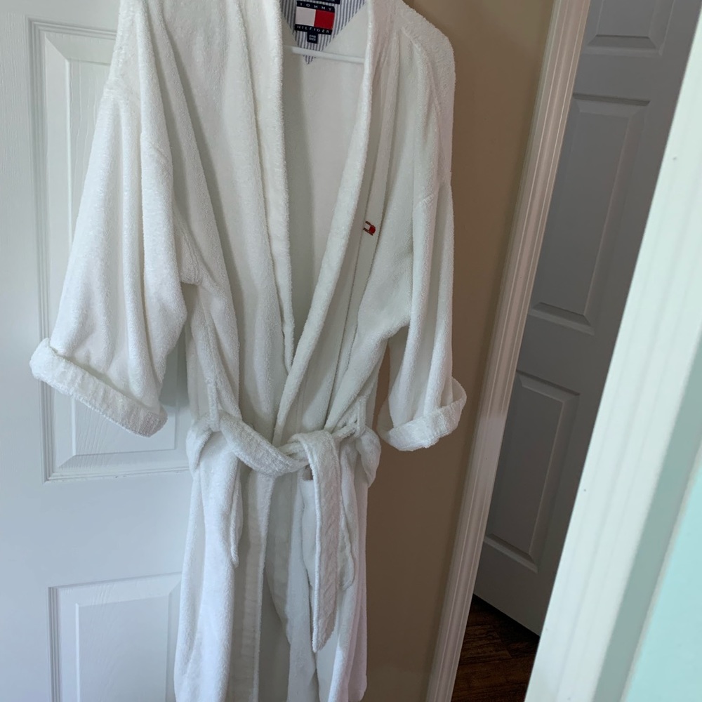 Tommy Hilfiger white Terry BathRobe